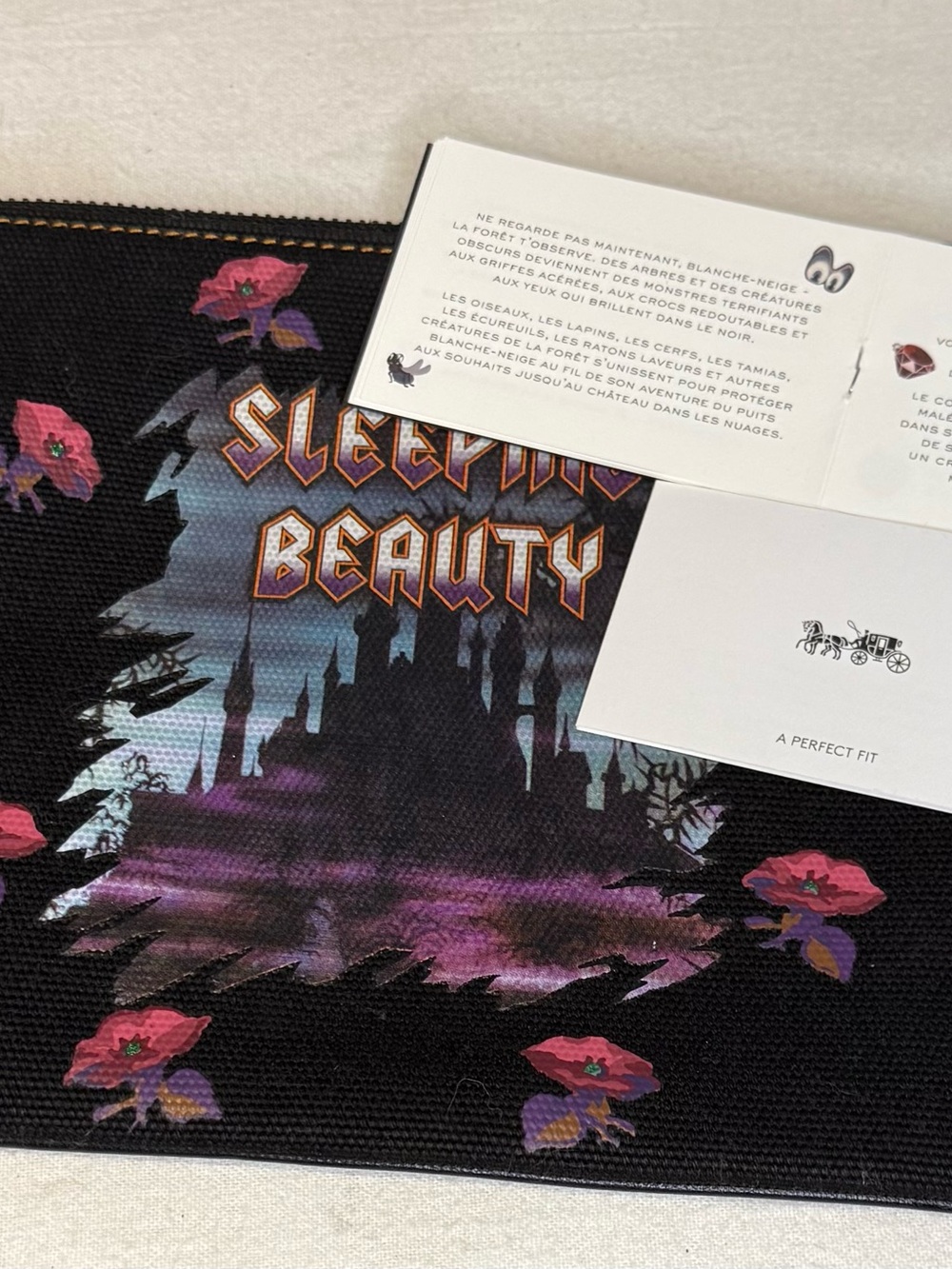 Disney x Coach "A Dark Fairy Tale" Sleeping Beauty Turnlock canvas Pouch 26